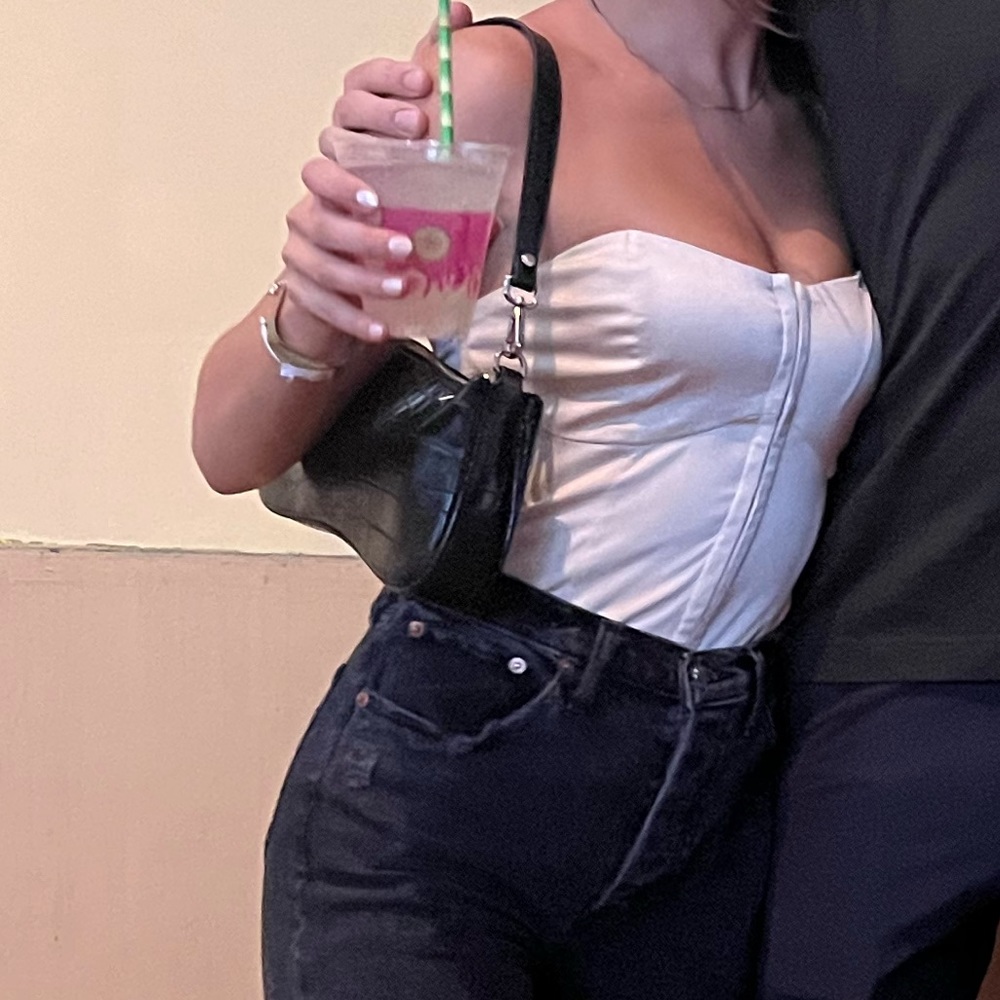 Abercrombie & Fitch Cream Corset Top